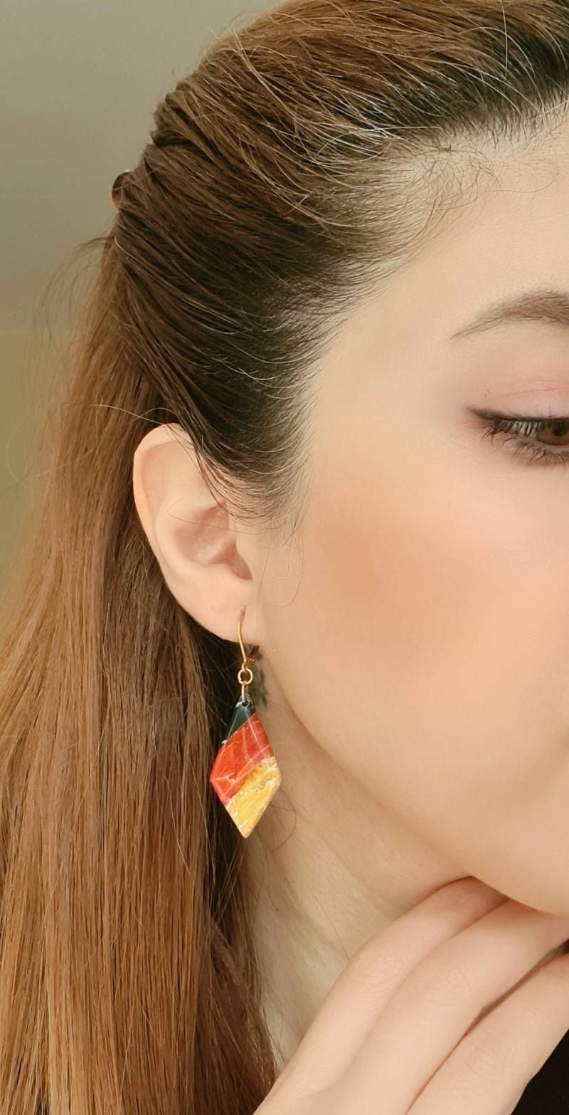 Deutsche Flagge Ohrringe Aus Polymer Clay Handgemachter Schmuck Deutsche Flagge Ohrringe Aus Polymer Clay Handgemachter Schmuck von LumisDotsClay