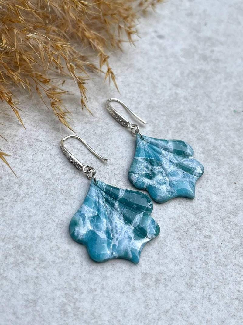 Marmor Türkis Ohrringe Aus Polymer Clay Boho Statement Schmuck Marmor Türkis Ohrringe Aus Polymer Clay Boho Statement Schmuck von LumisDotsClay