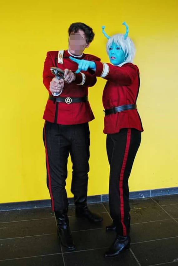 Maroon Uniformen Sternenflotte Star Trek Uniform von PinkingShearsCostume