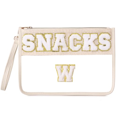 Pinkmik Transparente Chenille-Tasche mit Reißverschluss, für Reisen, Snack-Tasche, Make-up-Tasche für Damen, Snacks-W, Durchsichtige Chenille-Tasche mit Reißverschluss Pinkmik Transparente Chenille-Tasche mit Reißverschluss, für Reisen, Snack-Tasche, Make-up-Tasche für Damen, Snacks-W, Durchsichtige Chenille-Tasche mit Reißverschluss von Pinkmik