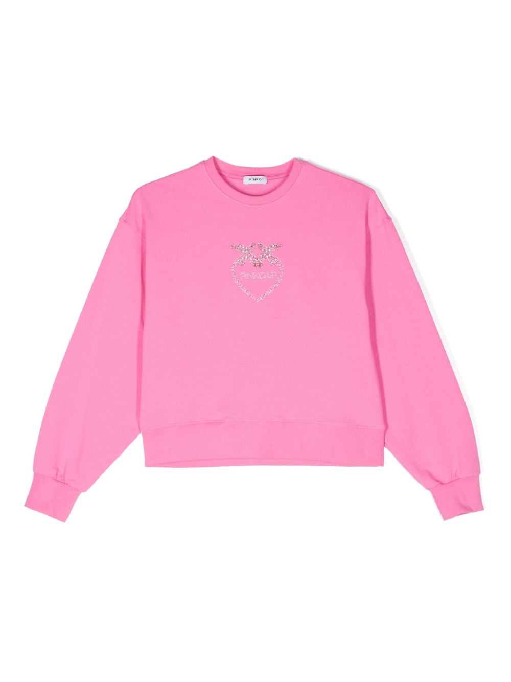 Pinko Kids Sweatshirt mit Kristallen - Rosa von Pinko Kids