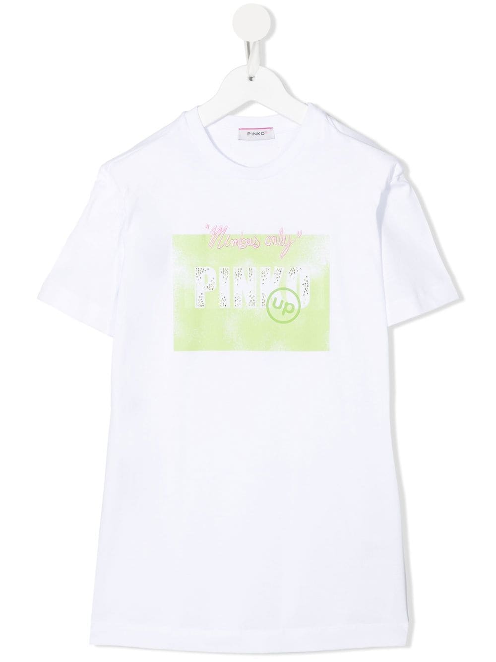 Pinko Kids T-Shirtkleid mit Logo-Print - Weiß von Pinko Kids