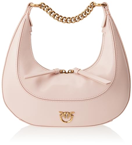 Pinko Damen BRIOCHE HOBO Mini Kalbsleder SHIN, O81q_Puder-Antique Gold von Pinko