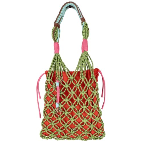 PINKO Hand Pouch Classic Grün N/A von Pinko