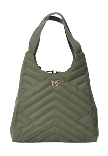 PINKO Tote Bag Puzzle Recycle Grün N/A von Pinko