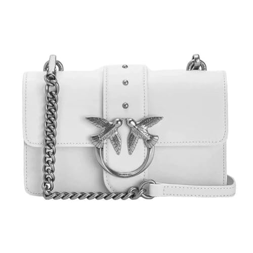 Pinko, Mini Love Bag One Simply, Damen-Tasche, Einheitsgröße, z14o_white-old silver von Pinko