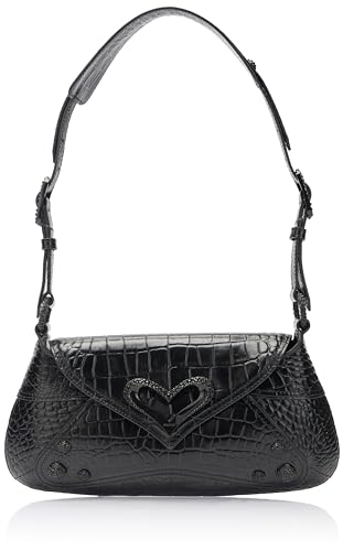 Pinko Damen 520 Shoulder Classic Leder St. Coco glänzend Tasche, Z99b_Black Limousine Block Color von Pinko