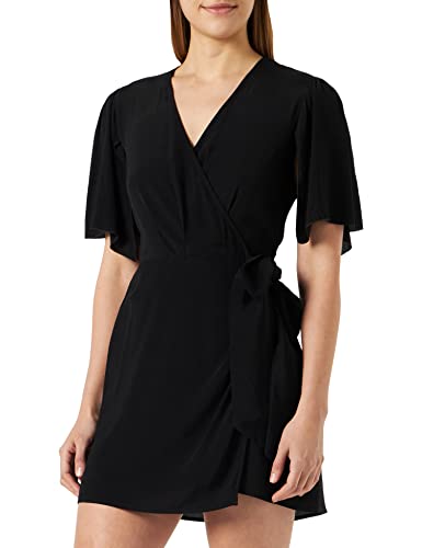 Pinko Damen ACCOLTO Abito Crepe MAROCAINE Casual Dress, Z99_Nero Limousine, 42 von Pinko