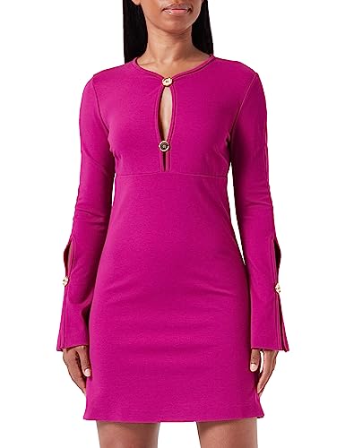 Pinko Damen AQUARIOS Abito Punto STOFFA Casual Dress, VIB_Viola BUGANVILLE, 32 von Pinko