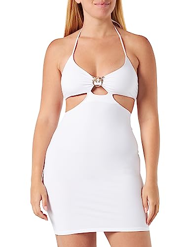 Pinko Damen ATTESA Abito Tecno Jersey Con Strandkleid, Z04_Bianco Brill, L von Pinko