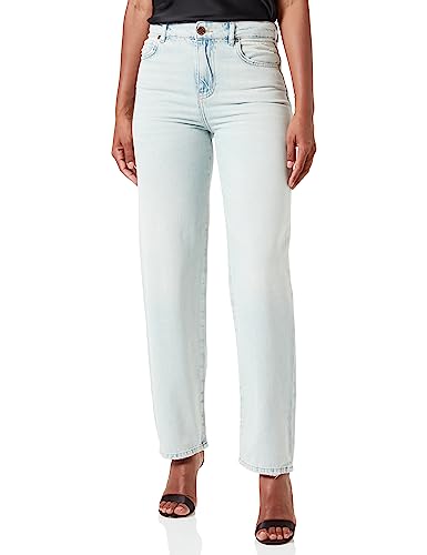 Pinko Damen Barbra Boyfriend Denim Slouch Jeans, PJP_LAVAGGIO Bleach INGIALLITO, 32 cm von Pinko