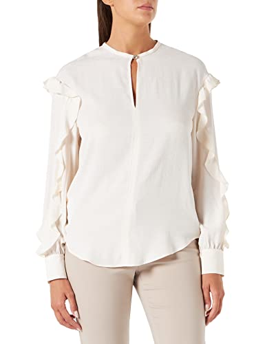 Pinko Damen Belinda Blusa Crepe De Chine J Bluse, O62_Pergament Paste, 42 von Pinko