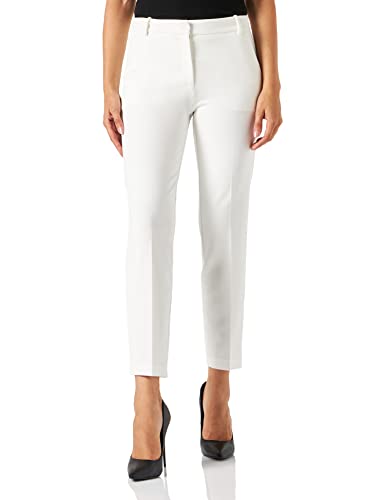 Pinko Damen Bello 124 Stof Hose, Z05_weiß-schneeweiß, 48 von Pinko