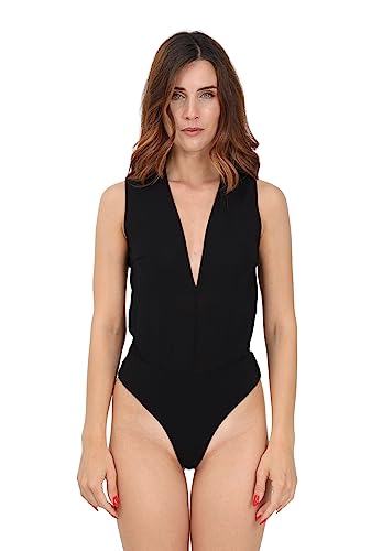 Pinko Damen Body Georgette Stretch Mode-Weste, Z99_Schwarz Limousine, Medium von Pinko