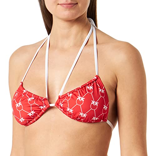 Pinko Damen Brughiera Top Tecno Jer Bikini, Rz1_rot/weiß, XS von Pinko