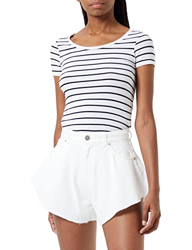 Pinko Damen Calma 1 Shorts PJ663 Bull FISS Badehose, Z14_Bianco + Bianco, 28 von Pinko