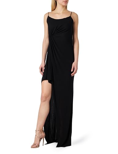 Pinko Damen Capena Interlock-Kleid Crepe Lässiges Abendkleid, Z99_Schwarz Limousine, XL von Pinko