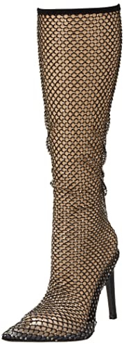 Pinko Damen Caroline Stret Network Stiefelette Kniehohe Stiefel, Z99 Schwarze Limousine, 34.5 EU von Pinko