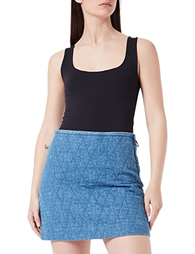 Pinko Damen Cinica Pj712 Denim Trapu Rock, G14_blu-porcellana DELF, 38 Pinko Damen Cinica Pj712 Denim Trapu Rock, G14_blu-porcellana DELF, 38 von Pinko