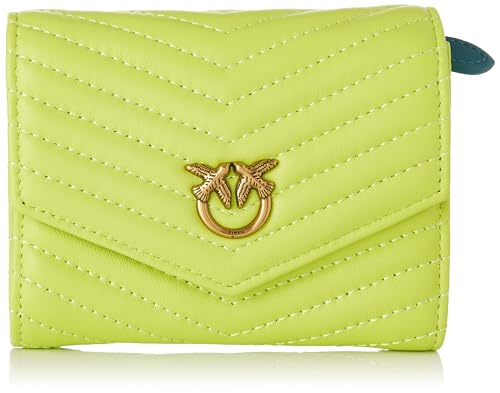 Pinko Damen Compact Wallet M Sheep Nappa C Reisezubehör-Brieftasche, St4q_Mult grün/gelb/hellblau-Antq Pinko Damen Compact Wallet M Sheep Nappa C Reisezubehör-Brieftasche, St4q_Mult grün/gelb/hellblau-Antq von Pinko