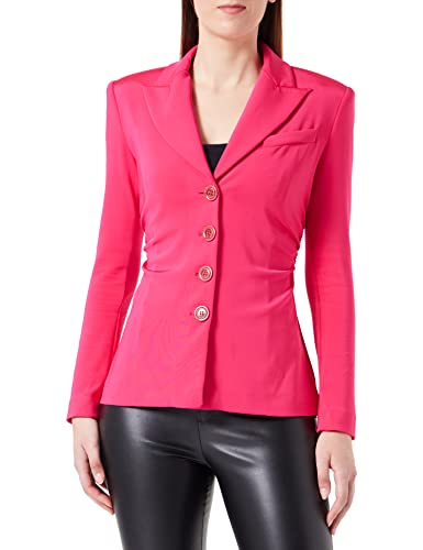 Pinko Damen EDVIGE Giacca Neoprene FLUIDO Business-Anzug Jacke, P87_Fuxia, 42 von Pinko