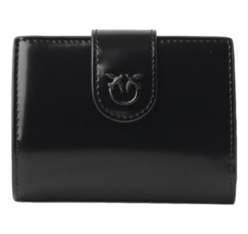 Pinko Damen Geldbörse aus gebürstetem Leder, glänzend Reisezubehör-Brieftasche, Z99b_Schwarz Limousine Block Color Pinko Damen Geldbörse aus gebürstetem Leder, glänzend Reisezubehör-Brieftasche, Z99b_Schwarz Limousine Block Color von Pinko