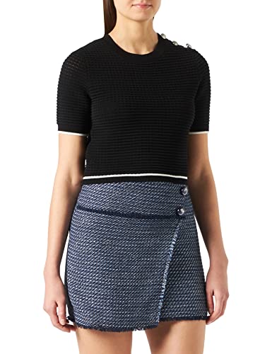 Pinko Damen Glorenza Gonna Tweed Rock, Ee3_Mult.blau/hellblau, 42 von Pinko