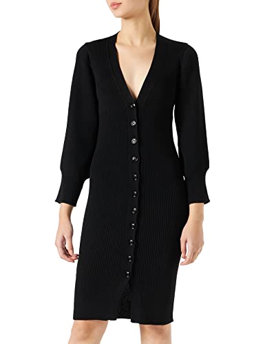 Pinko Damen Gozon Abito Eco Friendly Visco Kleid, Z99_Schwarz Limousine, M von Pinko