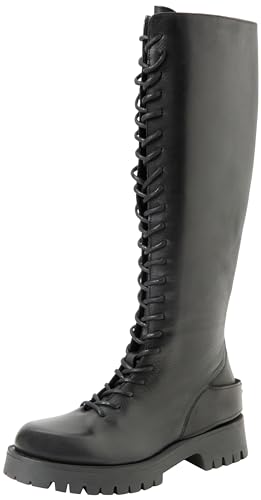 Pinko Damen Holunderstiefel aus Kalbsleder Halblange Stiefel, Z99 Schwarz Limousine, 41 EU von Pinko