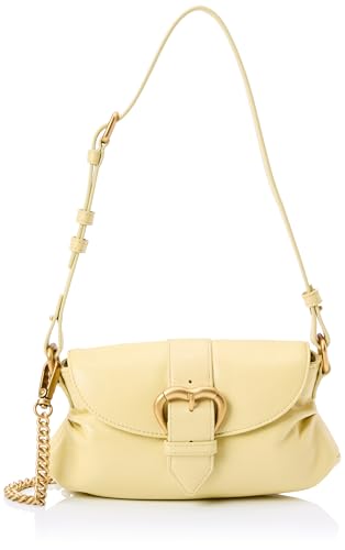Pinko Damen Jolene Shoulder Mini Kalbsleder Crystal Tasche, S14m_Heu-Schokolade Gold Pinko Damen Jolene Shoulder Mini Kalbsleder Crystal Tasche, S14m_Heu-Schokolade Gold von Pinko
