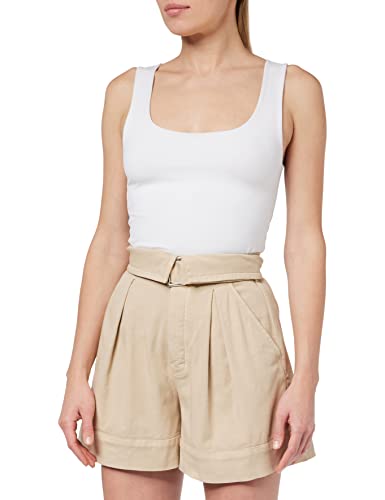 Pinko Damen Judo Shorts GABARDINA MORBIDA Badehose, D28_BEIGE Safari, 52 von Pinko