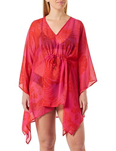 Pinko Damen Kaftano Voile, St. Tr Überwurf für Schwimmbekleidung, Na0_Mult.Pink/Orange, OneSize von Pinko