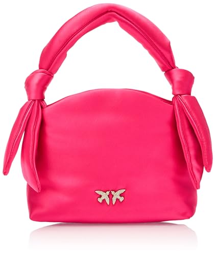 Pinko Damen Knots Mini Pouch Satin Tasche, N17_pink von Pinko