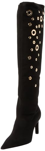 Pinko Damen Lehar Suede + OCC-Dekor Mode-Stiefel, Z99 Schwarz Limousine, 36 EU von Pinko