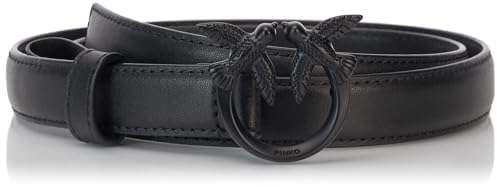 Pinko Damen Love Berry H2 Belt VIT.Seide Gürtel, Z99b_Schwarz Limousine Block Color, XS von Pinko