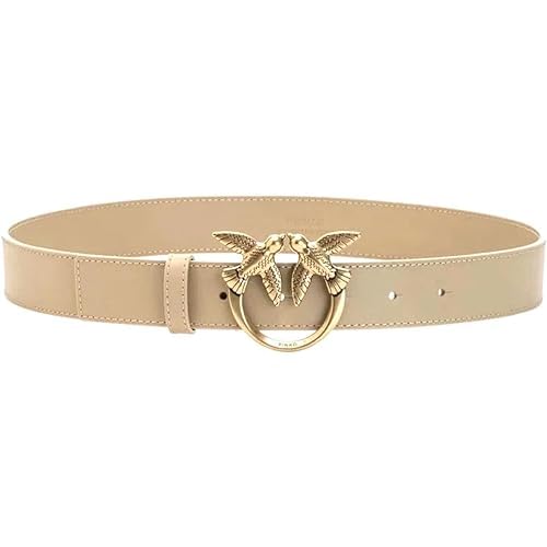 Pinko Damen Love Berry H3 Belt Kalbs-Set Gürtel, N17u_pink pink-Shiny Gold, S von Pinko