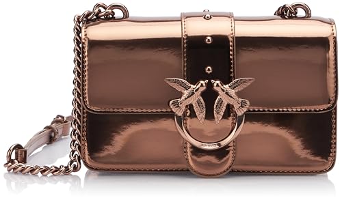Pinko Damen Love One Mini Cl verspiegeltes Kalbsleder Tasche, M03b_Bordeaux-ciocc.abgelaufen-Block C Pinko Damen Love One Mini Cl verspiegeltes Kalbsleder Tasche, M03b_Bordeaux-ciocc.abgelaufen-Block C von Pinko