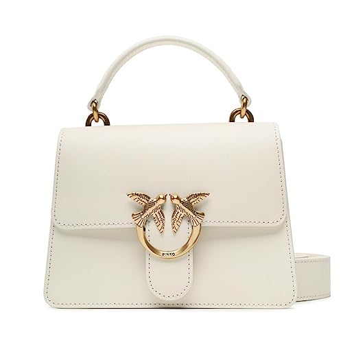 Pinko Damen Love One Top Handle Mini Light Tasche, Z14q_Seide-Antik-Gold von Pinko