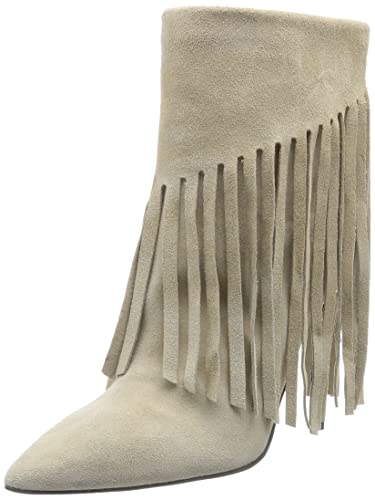 Pinko Damen Olympe Stiefeletten Suede Westernstiefel, C70 Beige Taupe hell, 35 EU von Pinko