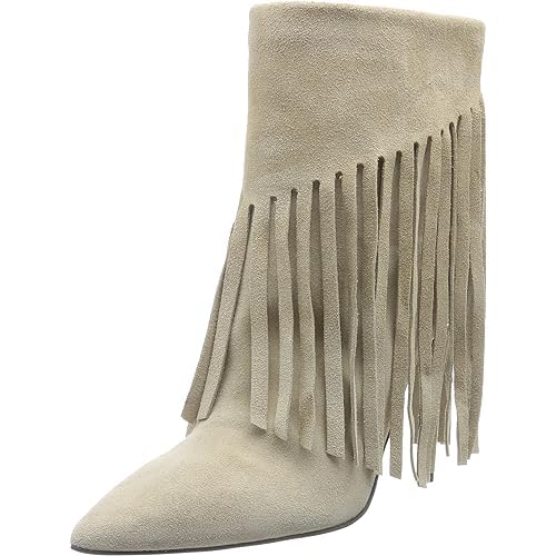 Pinko Damen Olympe Stiefeletten Suede Westernstiefel, Z99 Schwarz Limousine, 35 EU von Pinko