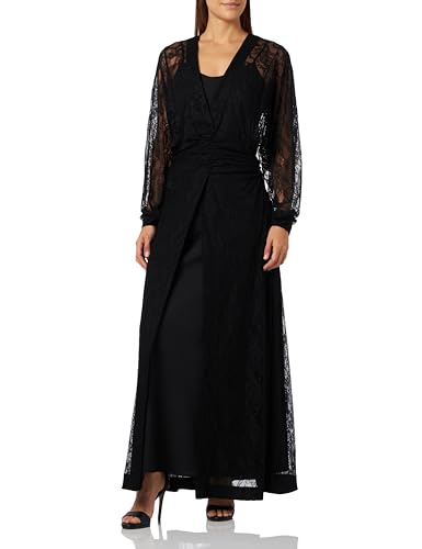 Pinko Damen Positrone Kleid Spitze Stretch Lässiges Abendkleid, Z99_Nero Limousine, 32 von Pinko