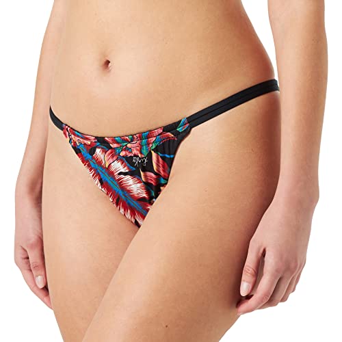 Pinko Damen Prati Slip Tecno Jersey Bikini-Unterteile, Rz5_Mult.rot/schwarz, XS von Pinko