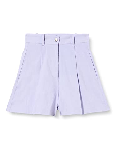 Pinko Damen SORRIDENTE Short LINO Stretch Hose, Y28_ORCHIDEA Chiara, 48 von Pinko