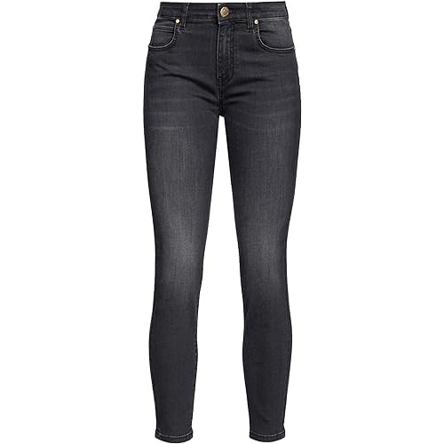 Pinko Damen Sabrina Skinny Denim BLK BLK S Jeans, Z99_Nero Limousine, von Pinko