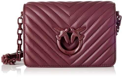 Pinko Damen Sheep Nappa Love Click Mini SCHAFNAPPA CH, WW5B_Ribes Intenso-Block Color von Pinko