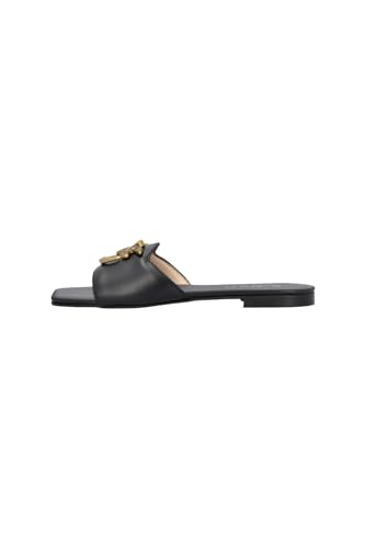 Pinko Damen Slipper Calf Leather Schiebe-Sandalen, Schwarz, 40 EU von Pinko