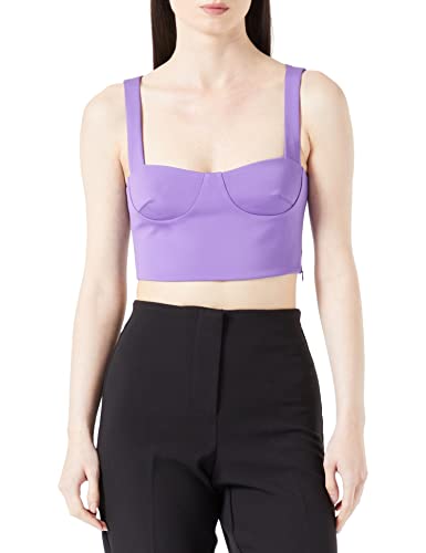 Pinko Damen TASSATIVO Punto STOFFA SCU Top, YB1_Lilla Lavanda, 42 von Pinko