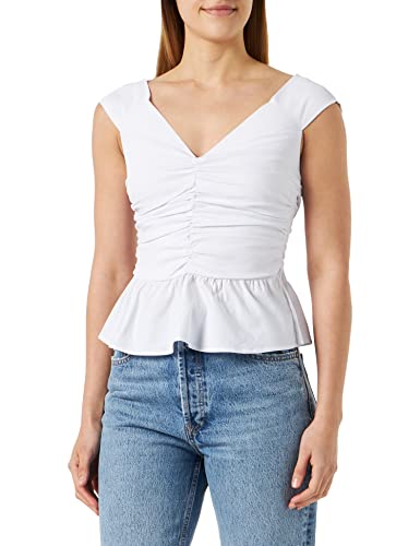 Pinko Damen Taciturno Top Popeline Stretch Unterhemd, Z04_weiß Brill, 38 cm von Pinko