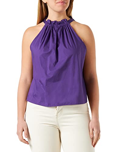 Pinko Damen Tale Popeline Top, WWD_Viola Pride, 42 von Pinko