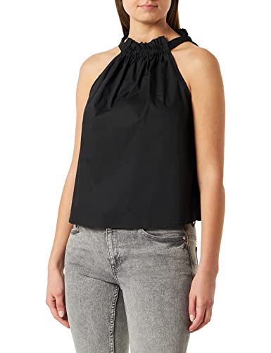 Pinko Damen Tale Popeline Top, Z99_Nero Limousine &, 46 von Pinko